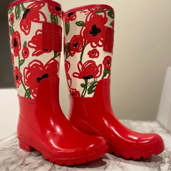 Coach rain boots 🩷 - Picture 1 of 3